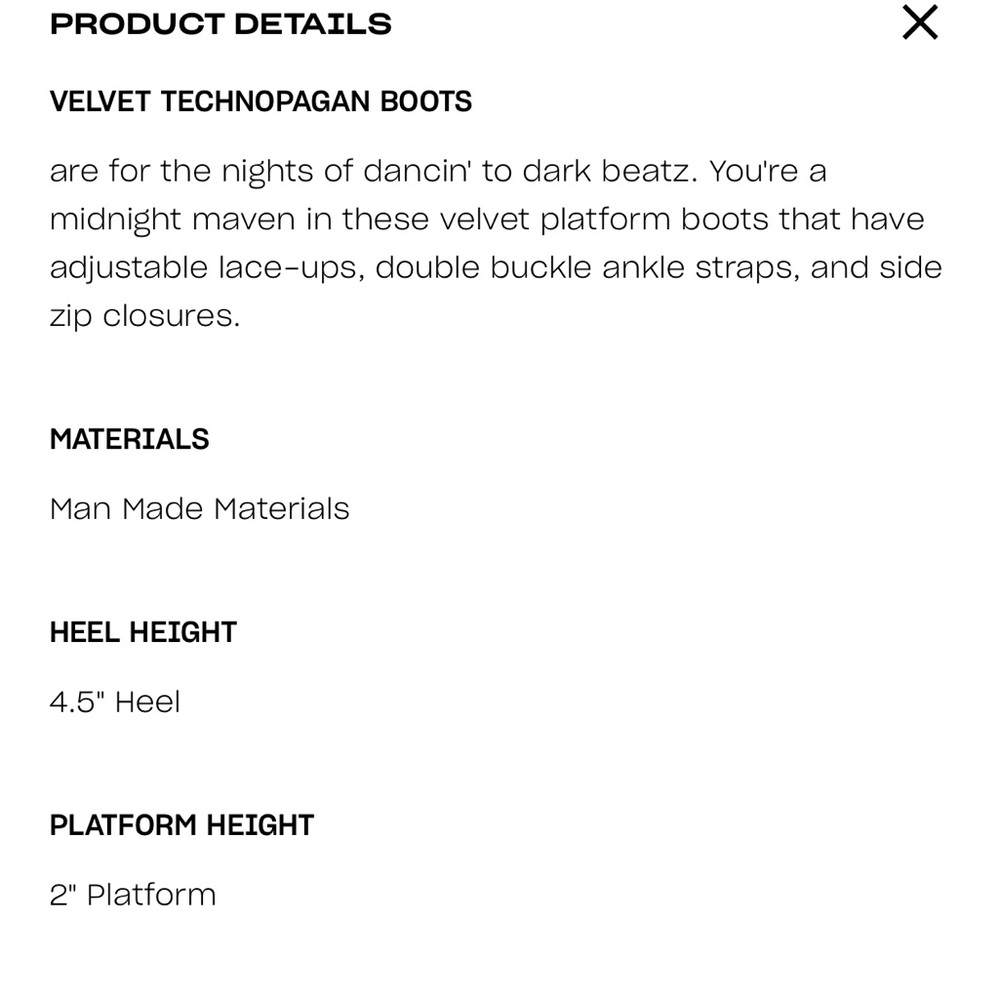 Demonia Velvet Technopagan Lace Up Black Mega Platform Chunky Boots 10 Goth Alt - Picture 15 of 16